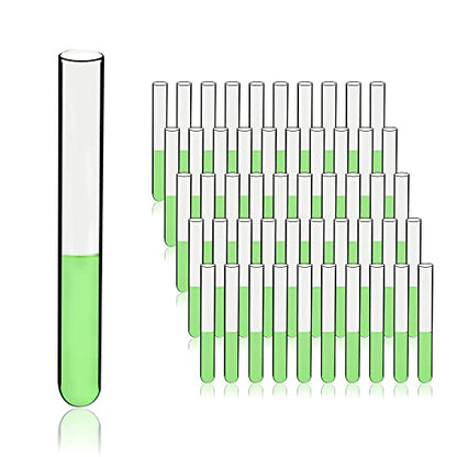 Utile 50pcs of Plain Cylindrical Glass Test Tubes, Vol.20ml, 20x150mm, Medium Borosilicate Glass Material, 4004.0135.50 - style: 50pcs of 20x150mm