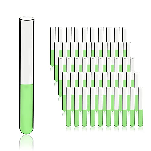 Utile 50pcs of Plain Cylindrical Glass Test Tubes, Vol.20ml, 20x150mm, Medium Borosilicate Glass Material, 4004.0135.50 - style: 50pcs of 20x150mm