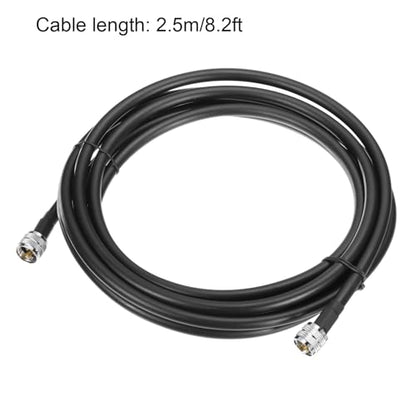 uxcell UHF Male PL-259 to UHF Male PL-259 Low Loss RG213 Coax Jumper Cable 2.5m/8.2ft - size: 8.2 Feet