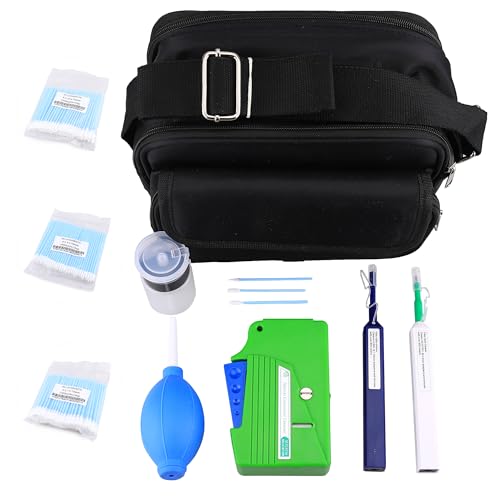 Fiber Optic Cleaning Box 1.25MM/2.5MM Cleaning Pens Soft tip Silicone Blower Pump dust Collector for SC/LC/FC/ST Connections Fiber Optic Cleaning Kit - size: 1PCS, style: Cleaning kit No.4