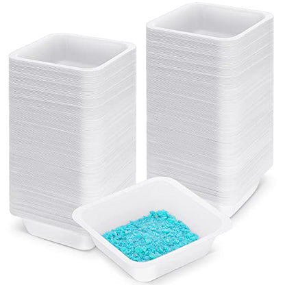 Sherr 125 Pack 100ml Weigh Boats, White Plastic Lab Scale Weighing Dishes - color: White, size: 100ml