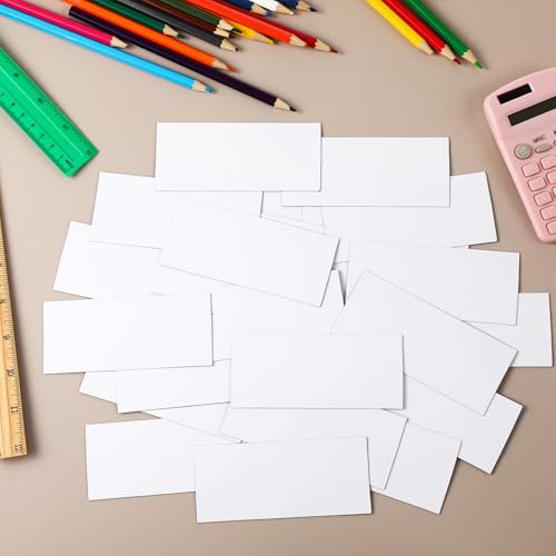 40 Pcs Magnetic Dry Erase Labels Name Plate Tag, White, 2" x 4.5" - size: 2" x 4.5"