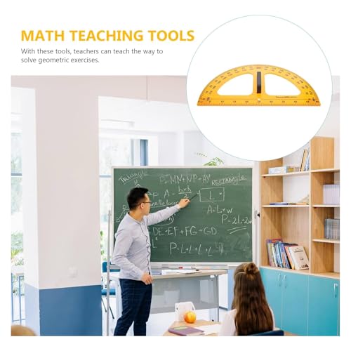 Math Ruler Magnetic Classroom Math Geometry Tool Set Enhances Classroom Learning, Easily Mounts to Blackboard Protractor Measuring Ruler Triangle Ruler (3pc) - size: 3pc