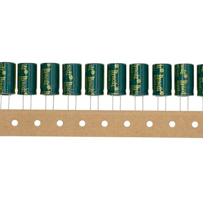 20 Pieces 25V 2200UF 13x21mm High Frequency LOWESR Plug-in Aluminum Electrolytic Capacitor Green Sleeve 25 Volt 2200 UF - size: 25V2200UF