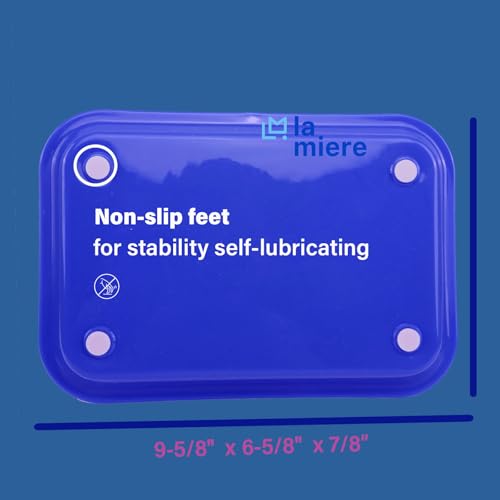 LA MIERE Dental Flat Tray Size F (MINI) - Plastic - 9-5/8" X 6-5/8" X 7/8" Autoclavable Magnetic Blue - color: Magnetic Blue