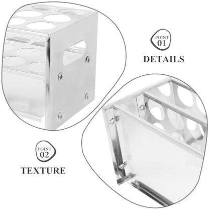 Zerodeko Laboratory Test Tube Rack Centrifuge Tube Stand for Chemistry Test Holder and Storage Organizer for Testing Tubes Compact Sampling Rack 24-Hole