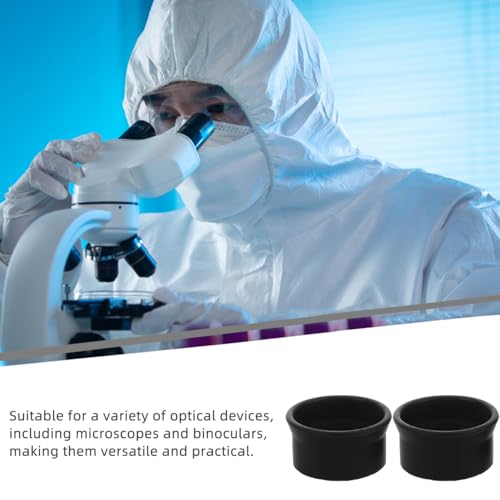 2Pcs Rubber Eyepiece Protectors for Binoculars Microscopes Eye Guards for Scientific Equipment Comfortable Eye Protection Cups to Reduce Glare and Enhance Viewing