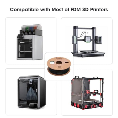 eSUN PLA Filament 1.75mm, High Toughness 3D Printer Filament Upgraded PLA Filament, Dimensional Accuracy +/- 0.03mm, 1KG Cardboard Spool (2.2 LBS) 3D Printing Filament for 3D Printers, Cold White - color: Cold White, size: PLA 1.75MM - 1KG