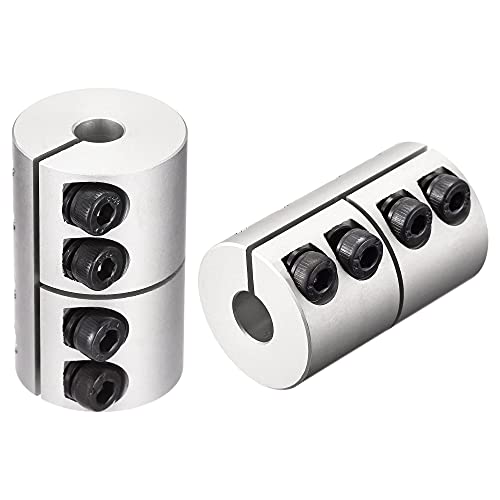 uxcell 2pcs 6.35mm to 8mm Shaft Coupling 25mmx40mm Coupler Aluminum Alloy Joint Motor for 3D Printer CNC Machine DIY Encoder - size: 8mm x 6.35mm