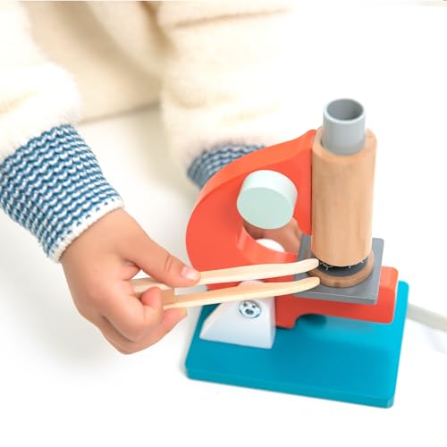 UMU® Wooden Science Experiment Kit for Kids, Doctor Dress Up for Children Ages 3-5 Scientist Costume Dress Up and Role Play Toys Gift for Boys Girls Kids Age 5-8