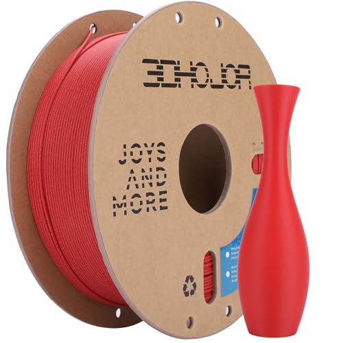 3DHoJor Matte PLA 3D Printing Filament Fire Engine Red,1KG - color: Matte Pla Fire Engine Red