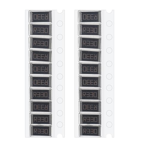 PATIKIL 2512 Surface Mount Device Chip Resistor Kit, 20Pcs 0.33 Ohm 1% Tolerance 1W DIY Resistor Ceramic Resistance Assortment Kits for Electronic Products - style: 0.33 Ohm