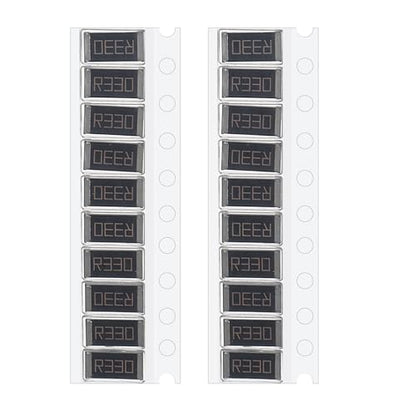 PATIKIL 2512 Surface Mount Device Chip Resistor Kit, 20Pcs 0.33 Ohm 1% Tolerance 1W DIY Resistor Ceramic Resistance Assortment Kits for Electronic Products - style: 0.33 Ohm