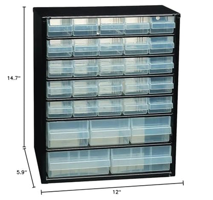 Raaco Steel Storage Cabinet, Standard 30-Drawer (C9-30) - Nuts & Bolts - size: Standard-30D
