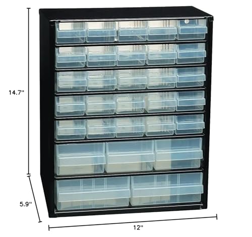 Raaco Steel Storage Cabinet, Standard 30-Drawer (C9-30) - Nuts & Bolts - size: Standard-30D