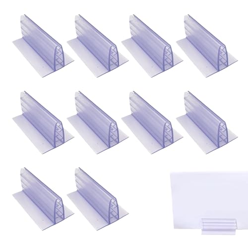 10 Pcs Self-Adhesive Foam Board Stands, Acrylic Panels Holder For Cards, Poster Board Stands For Display, Tabletop Base For 1/8" To 1/4" Thick Tags, Photos