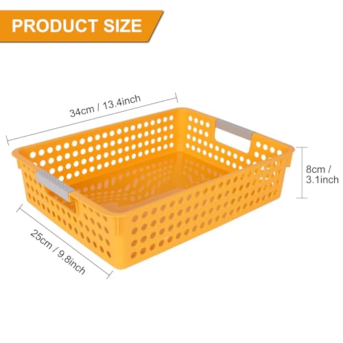 4 Pieces Turn in Trays for Classroom, Paper Organizer Baskets for Office and School - size: 4pieces