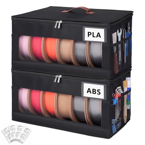 3D Printer Filament Storage Box, 2 Pack, Filament Container for 3D Printing - size: 2 Pack