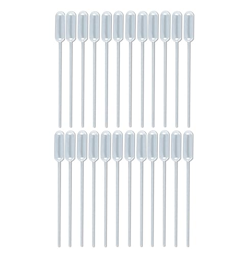 Sterile Non-Graduated Narrow Fine Stem Transfer Pipettes 3.5 mL (0.12 oz) - 24 Pack