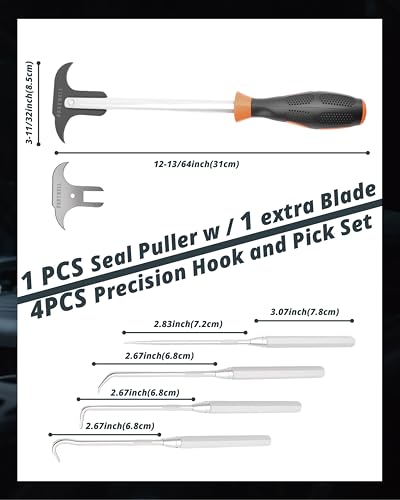 5PCS Seal Puller & Pick and Hook Set for Automotive