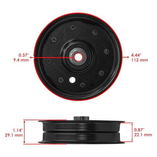 Caltric Idler Pulley Compatible with Ariens/Compatible with Gravely 815012 EZR 1742 1540 07327100