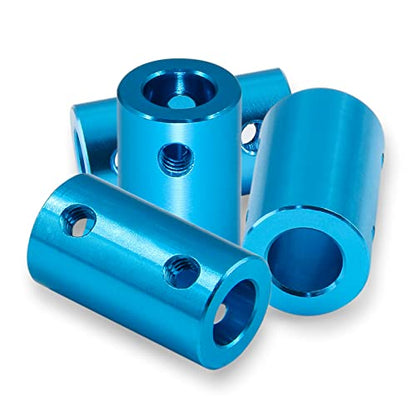 2 PCS Bore Rigid Coupling Set, 6.35mm, Light Blue - size: 6 mm, style: 6 mm