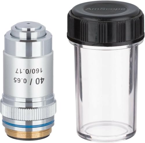 AmScope A40X 40X (Spring) Achromatic Microscope Objective - style: 40X Objective + Spring