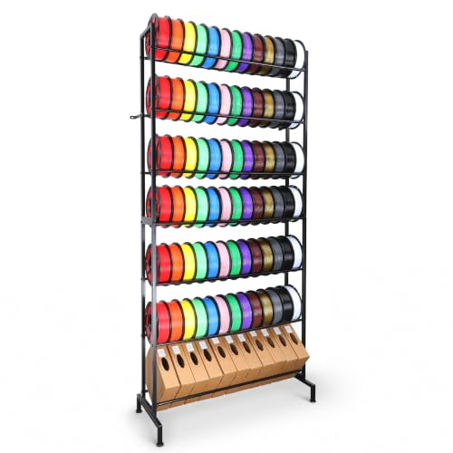 3D Printer Filament Storage Rack, Heavy Duty Metal Desk/Stand Organizer - size: Size 6