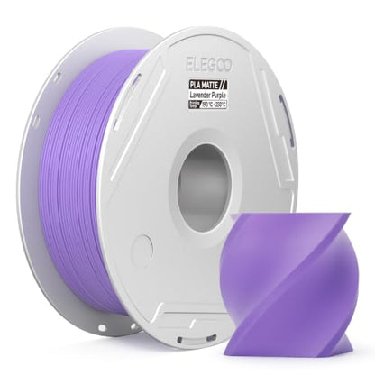 ELEGOO Matte PLA 3D Printer Filament with Reusable Spool 1.75mm 1kg - color: Pla Matte Lavender