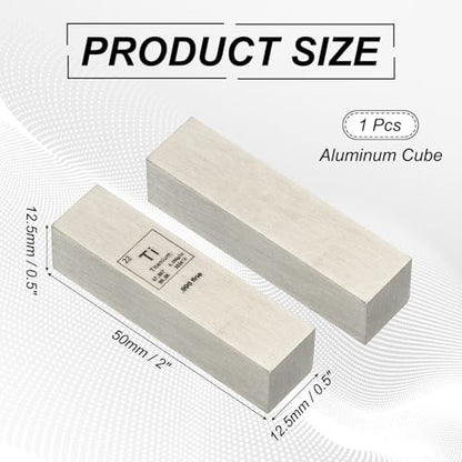 PATIKIL Titanium Cube, 0.5x0.5x2" Ti Density Stick High Density Element Rod Unique Metal Cube Periodic Table of Elements Collections Lab Experiment Teacher Scientific Classes - size: 0.5x0.5x2", style: Titanium
