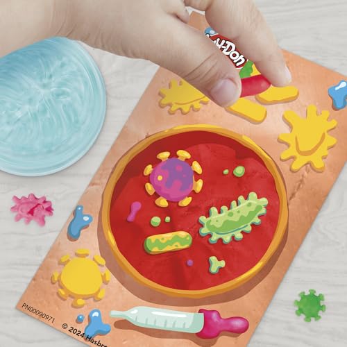 Play-Doh Light & Look Microscope for Kids, Electronic Preschool Toys for Girls & Boys, 9 Accessories & 5 Colors, Back to School Gifts, Ages 3+