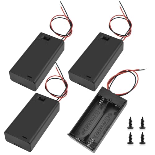 SDTC Tech 2 x 1.5V AA Battery Holder with Wires - size: 2AA
