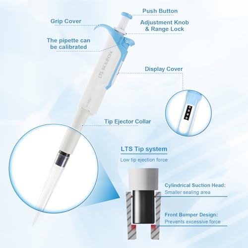 30-300μL LTS Pipette, Single Channel, Adjustable, Autoclavable - size: 30-300μL