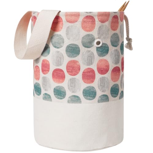 TOGETRUE Yarn Bag, Knitting Crochet Bag, Portable Yarn Storage Bags Organizer for Crocheting Project, Store Skein Ball, Short Knitting Needle (Large, Point Shape) - color: Point Shape, size: Large