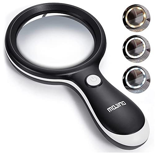 10X Lighted Large Handheld Reading Magnifier Glasses