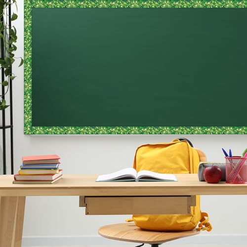Outus 68 ft Garden Twinkle Hedge Bulletin Board Borders - size: 2.99 Inches, style: Garden Twinkle Hedge