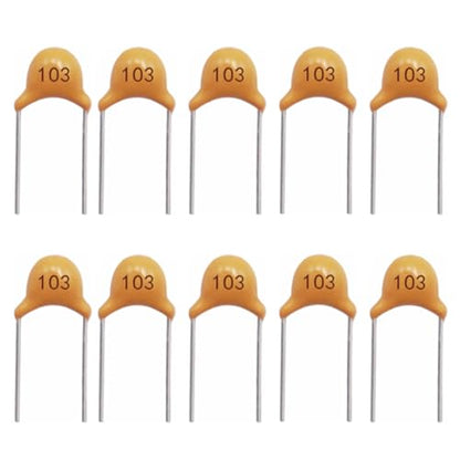 mxuteuk 10nF 103 Multilayer Monolithic Ceramic Capacitor 5.08mm - size: 10nF-103