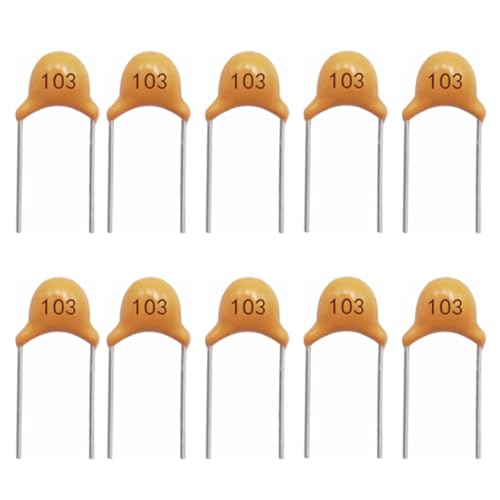 mxuteuk 10nF 103 Multilayer Monolithic Ceramic Capacitor 5.08mm - size: 10nF-103