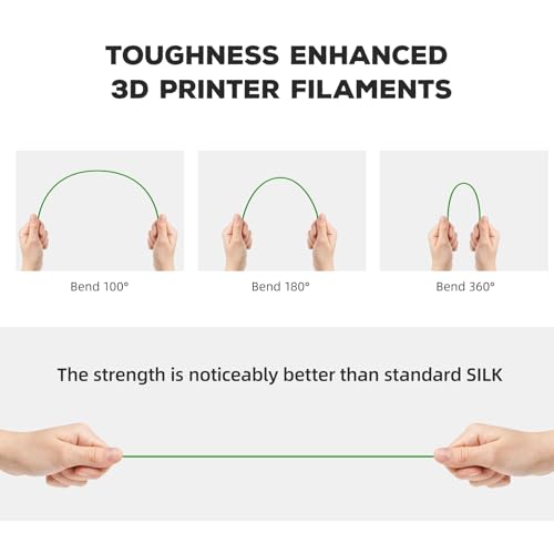 FLASHFORGE PLA Filament 1.75mm, 3D Printer Filament 1kg (2.2lbs) Spool, Dimensional Accuracy +/- 0.02mm, 3D Printing Filament Easy to Use and Fits for Most FDM 3D Printers (Green) - color: Green
