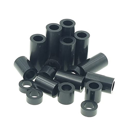 240PCS OD9mm ID5.4mm Black ABS Unthreaded Spacer Kit for M5 Screws - size: OD 9mm ID 5.4mm
