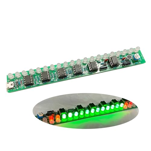 ISolderStore Soldering Practice Kit CD4017 LED Chasing Light Soldering Electronics Kit LED DIY Kit Soldering Project