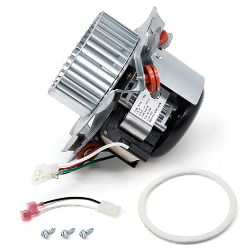 Criditpid HC21ZE125A J238-100-10110AT Draft Inducer Motor Kit for Carrier Furnace, HC21ZE125 J238-100-10110 Exhaust Venter Motor for Bryant Payne Furnace, Includes Blower Wheel and Mounting Bracket. - size: HC21ZE125A