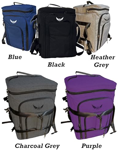 Ultimate Board Game Travel Bag – Durable Storage Case for Up to 10 Games, Water-Resistant, Adjustable Strap & Handles – Perfect for Game Nights, Conventions & Tournaments (Parent) (Purple) - color: Purple