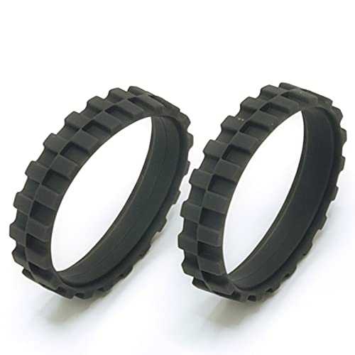 Replacement Tires Compatible with iRobot Roomba S9 (9150),S9+ (9550), j7, 500, 600, 700, 800, 900, e and i Series Models, Anti-slip Wheel Tires Replacement, Great Adhesion and Easy Assembly, 2-Pack