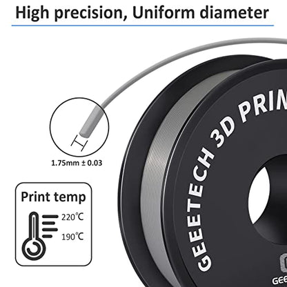 Geeetech Silver PLA Filament 1.75mm 1kg - color: 1kg Pla New Silver