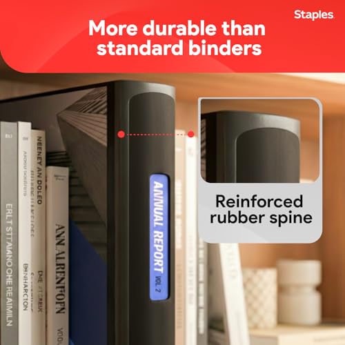 Staples Better 3-Inch D-Ring Binder, Heavy-Duty, Black, 600 Sheets - color: Black, size: 3-Inch