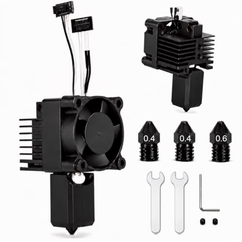 P1P P1S Hotend Complete Kit Fit for Bambu Lab 0.4mm 0.6mm Steel Nozzles
