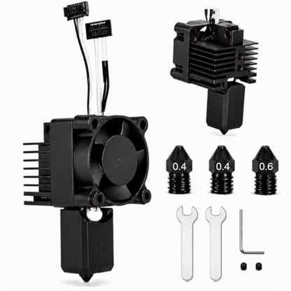 P1P P1S Hotend Complete Kit Fit for Bambu Lab 0.4mm 0.6mm Steel Nozzles