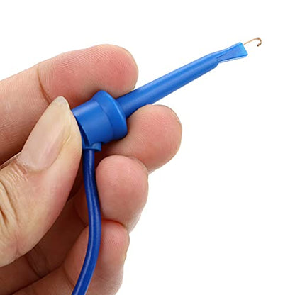 Sumnacon 10Pcs Test Hook to Female Jumper Wires for Electrical Testing