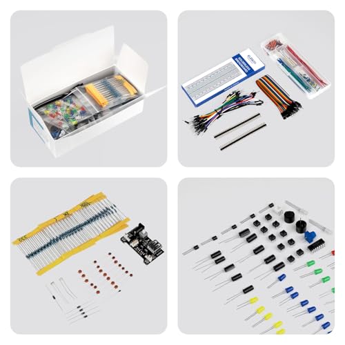 ELEGOO Upgraded Electronics Fun Kit w/Power Supply Compatible with Arduino